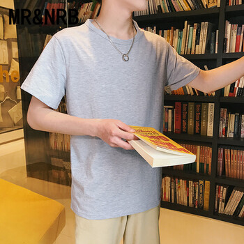 MR&NRB 短袖 男士T恤 灰色 