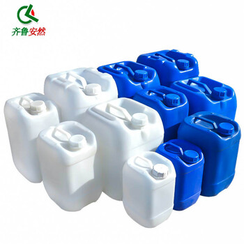 齐鲁安然【企业专享】塑料油桶 方形桶 储水桶 扁塑料桶 15升水桶 25L方形酒桶 30公斤化工桶 废液桶 白色10L