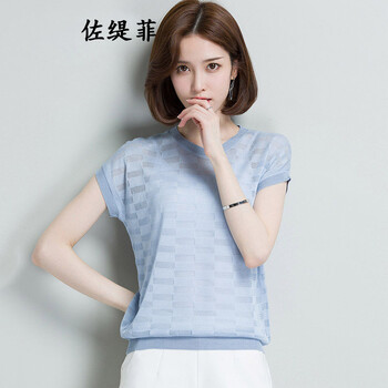 圓領(lǐng)針織衫，打造夏日清爽小仙女
