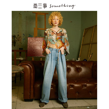 兩三事  直筒褲 女 長褲 牛仔褲