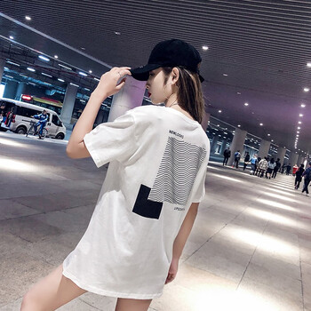 柒伍 印花 短袖 T恤 女 圓領(lǐng)