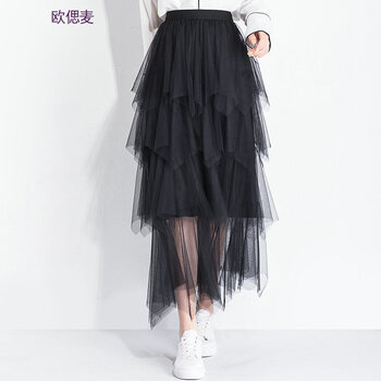 黑色紗裙不規(guī)則