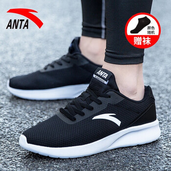 安踏（ANTA）跑步鞋黑/白-91815525 