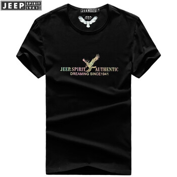 Jeep 短袖 男士T恤 黑色304018 