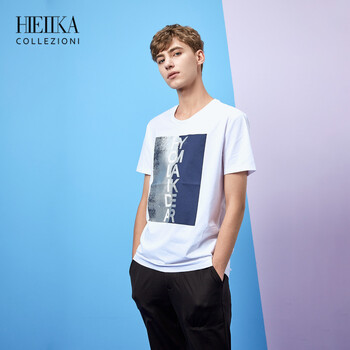 海一家（Hieiika） 短袖 男士T恤 漂白花紋C6 