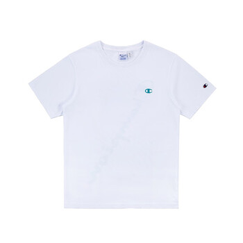 champion 短袖 男士T恤 青色印花 