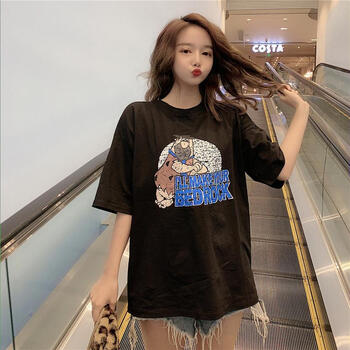 時(shí)尚印花短袖，打造個(gè)性少女風(fēng)