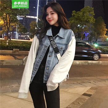 翻領(lǐng)牛仔外套，塑造優(yōu)雅女神范