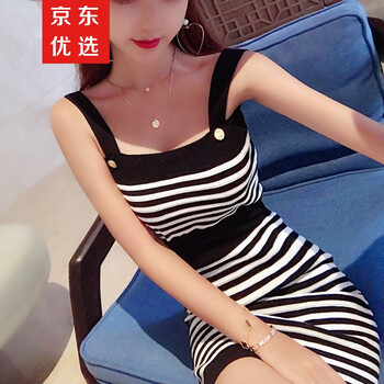 條紋連衣裙hm
