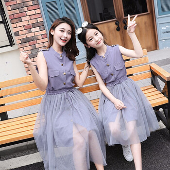 女大童母女裙