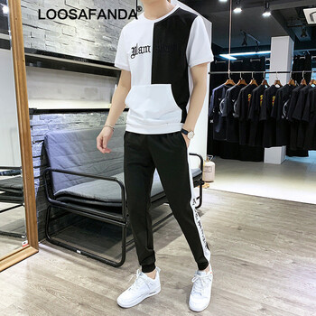 LOOSAFANDA 短袖 男士T恤 A438-904白色 