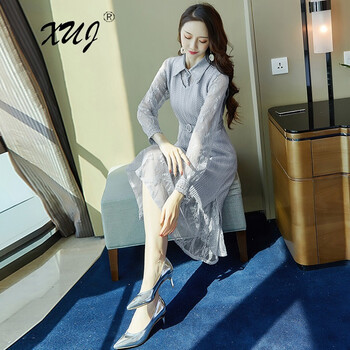 時(shí)尚長(cháng)袖裙，微胖妹子的顯瘦神器