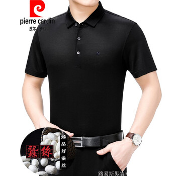 皮爾卡丹（pierrecardin） 短袖 男士T恤 06H68黑色 