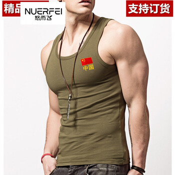 怒而飛（NUERFEI） 短袖 男士T恤 軍綠中國款 
