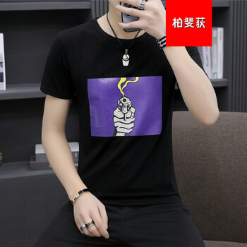 柏斐荻（BYPHYTEE） 短袖 男士T恤 899#黑色QN 