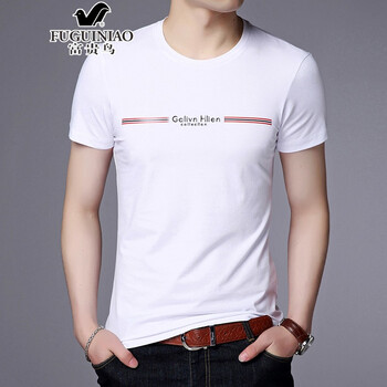 富貴鳥(niǎo)（FUGUINIAO） 短袖 男士T恤 7512白色 