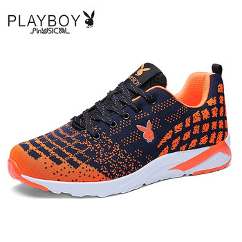 花花公子（PLAYBOY）跑步鞋藍桔 41