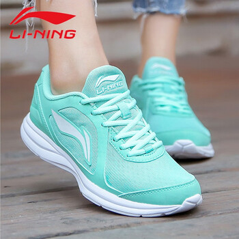 李寧（LI-NING）跑步鞋甘藍(lán)綠/白 