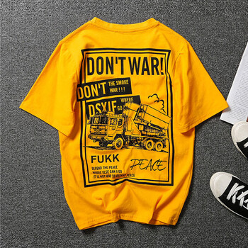 KYX 短袖 男士T恤 黃色 