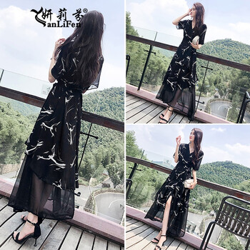 減齡小碎花長(cháng)裙，打造甜美女神