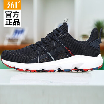 361度跑步鞋黑影藍(lán)/熔漿紅 