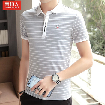 南極人（Nanjiren） 短袖 男士T恤 N78020灰色 XL，L，XXXL，XXL，M