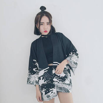 古萊登（GODLIKE）  七分袖 女 短外套 扎染