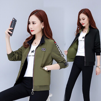 軍綠色外套女春秋