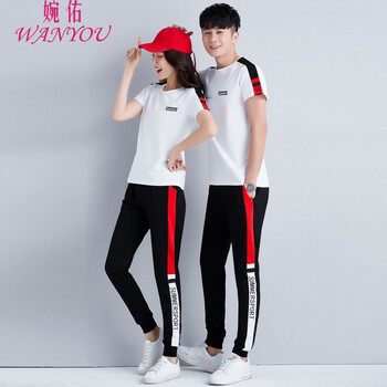 婉佑（WANYOU） 拼色，貼布 短袖 T恤 女 圓領(lǐng)