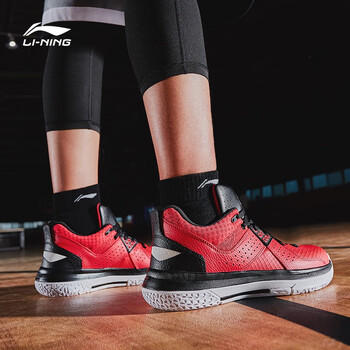 李寧（LI-NING）籃球鞋紅/黑 40