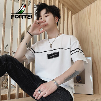 富鋌（FORTEI） 短袖 男士T恤 白色【913】 