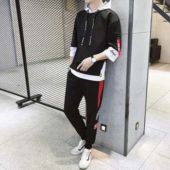 其他品牌 七分袖 男士T恤 430黑色 