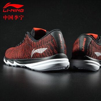 李寧（LI-NING）跑步鞋-1新基礎黑/李寧紅 42