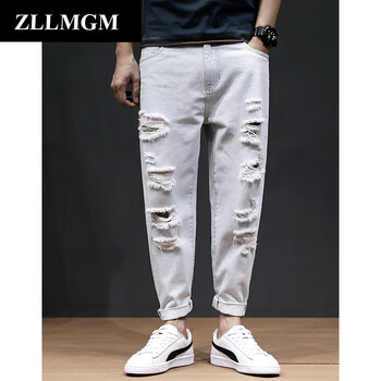 ZLLMGM 寬松褲  男士牛仔褲