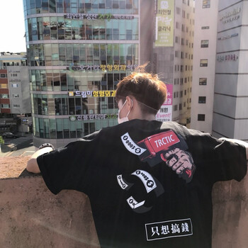 古萊登（GODLIKE） 五分袖 男士T恤 賺錢黑 