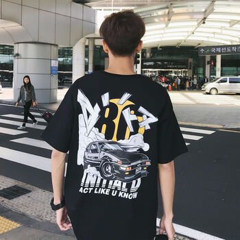 Prowow 短袖 男士T恤 AE86黑色 