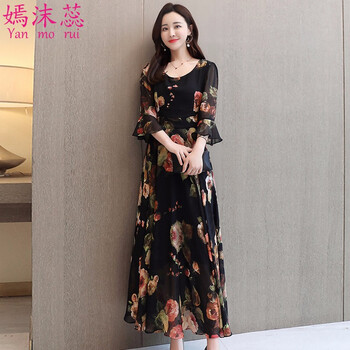 印花袖裙，打造優(yōu)雅小仙女