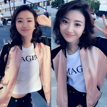 時(shí)尚修身夾克，微胖妹子的標配