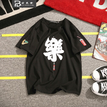 古萊登（GODLIKE） 短袖 男士T恤 T03黑色 
