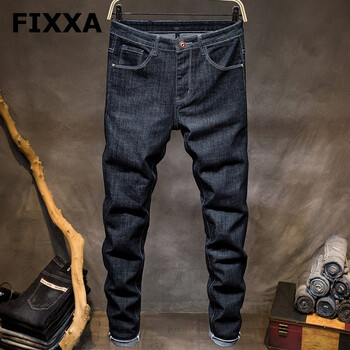 FIXXA 小腳褲 商務(wù)休閑 男士牛仔褲