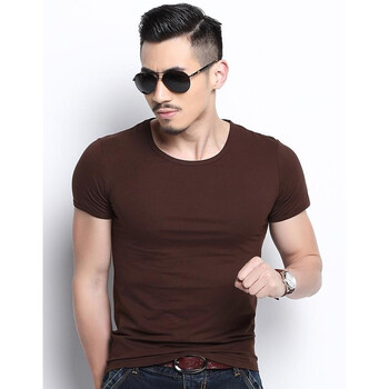 縷坊（LVFANG） 短袖 男士T恤 咖啡色 