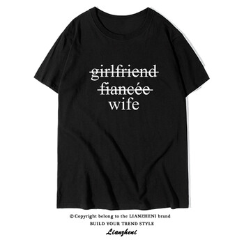鄧尼斯 短袖 男士T恤 wife黑色圓領(lǐng)T恤 
