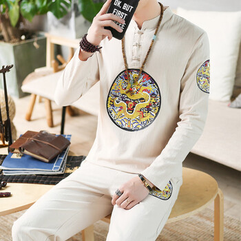 丹杰仕（DAN JIE SHI） 長(zhǎng)袖 男士T恤 卡其色 XL，L，加大，XXXL，M，XXL