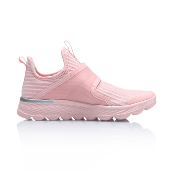 李寧（LI-NING）跑步鞋鹽粉色/銀灰色-5 