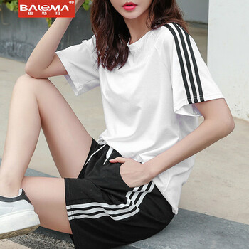 巴勒瑪（BALEMA） 撞色，綁帶 短袖 T恤 女 