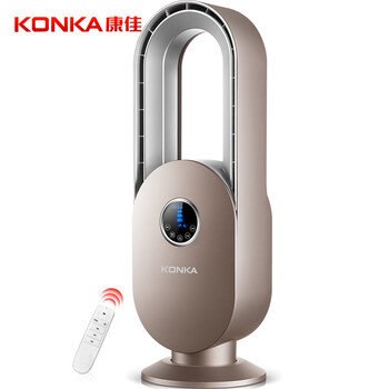 康佳（KONKA）遥控电风扇 家用无叶扇 宿舍台式塔扇 涡轮空气对流循环扇 KF-WY01Y