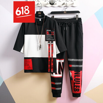 古萊登（GODLIKE） 五分袖 男士T恤 637黑色 