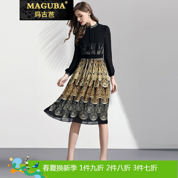 元素,拼接,孔雀,新款,流行,長(zhǎng)裙,趨勢(shì),樣式