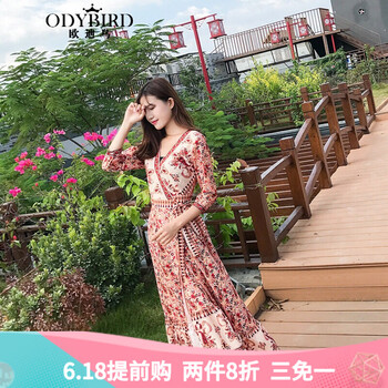 仙氣十足，碎花長裙讓你美美噠