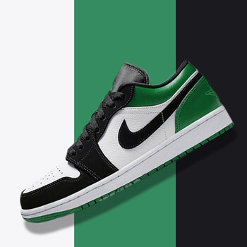 耐克（NIKE）籃球鞋553560-113（黑綠女） 